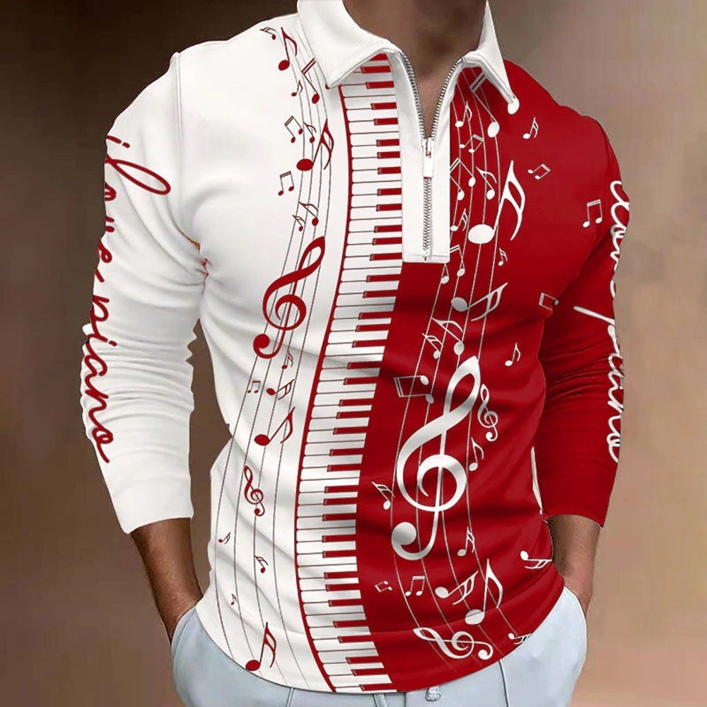 Men’s long sleeve polo